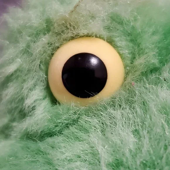 Vintage Hallmark Frog Plush Pink Jumpsuit Valentine Heart Girl  8" - Picture 10 of 11